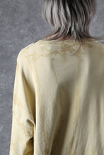 画像をギャラリービューアに読み込む, atelier AMBER SHIWA DYE LONG T-SHIRTS (yellow)