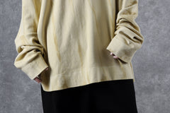 画像をギャラリービューアに読み込む, atelier AMBER SHIWA DYE LONG T-SHIRTS (yellow)