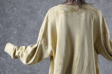 画像をギャラリービューアに読み込む, atelier AMBER SHIWA DYE LONG T-SHIRTS (yellow)