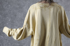 画像をギャラリービューアに読み込む, atelier AMBER SHIWA DYE LONG T-SHIRTS (yellow)