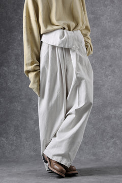 画像をギャラリービューアに読み込む, atelier AMBER TURN BACK PANTS PIG PT (white)