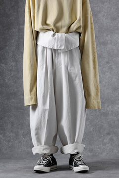 画像をギャラリービューアに読み込む, atelier AMBER TURN BACK PANTS PIG PT (white)