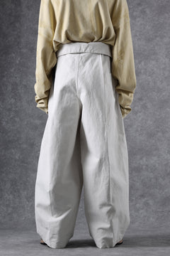 画像をギャラリービューアに読み込む, atelier AMBER TURN BACK PANTS PIG PT (white)