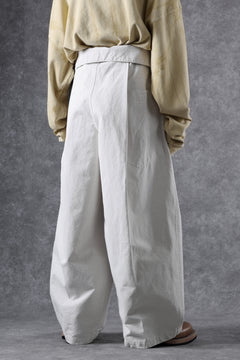 画像をギャラリービューアに読み込む, atelier AMBER TURN BACK PANTS PIG PT (white)