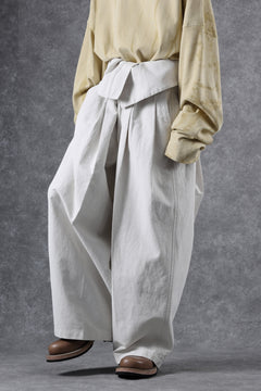 画像をギャラリービューアに読み込む, atelier AMBER TURN BACK PANTS PIG PT (white)