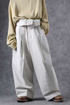 画像をギャラリービューアに読み込む, atelier AMBER TURN BACK PANTS PIG PT (white)