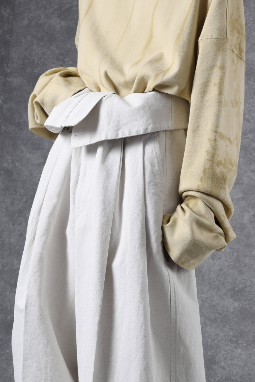 画像をギャラリービューアに読み込む, atelier AMBER TURN BACK PANTS PIG PT (white)