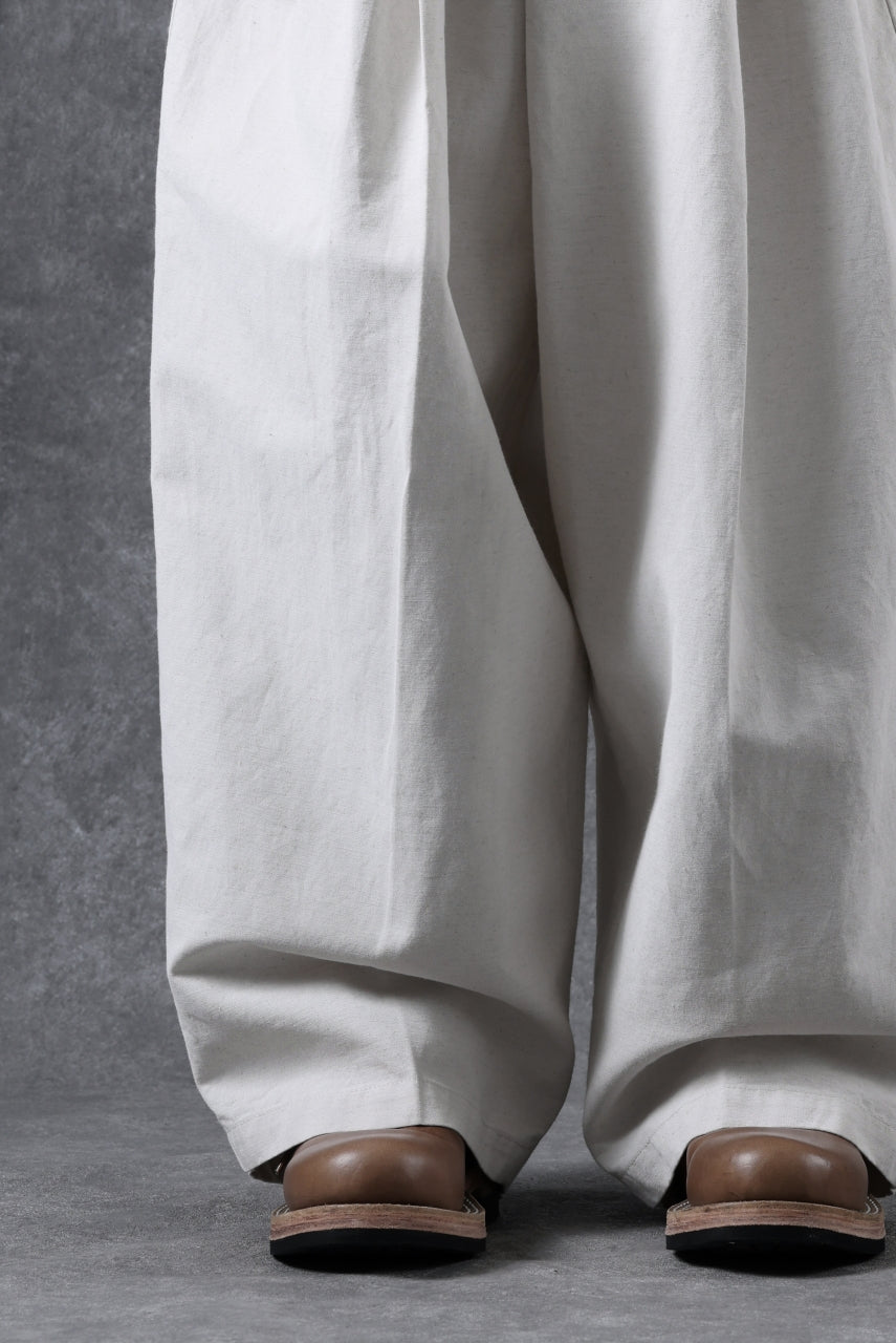 画像をギャラリービューアに読み込む, atelier AMBER TURN BACK PANTS PIG PT (white)