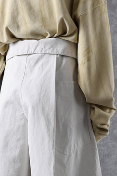 画像をギャラリービューアに読み込む, atelier AMBER TURN BACK PANTS PIG PT (white)