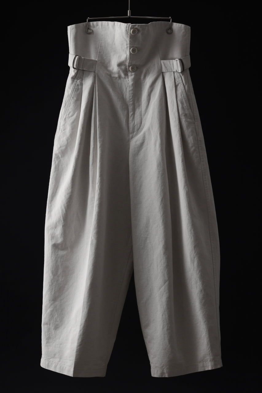 画像をギャラリービューアに読み込む, atelier AMBER TURN BACK PANTS PIG PT (white)