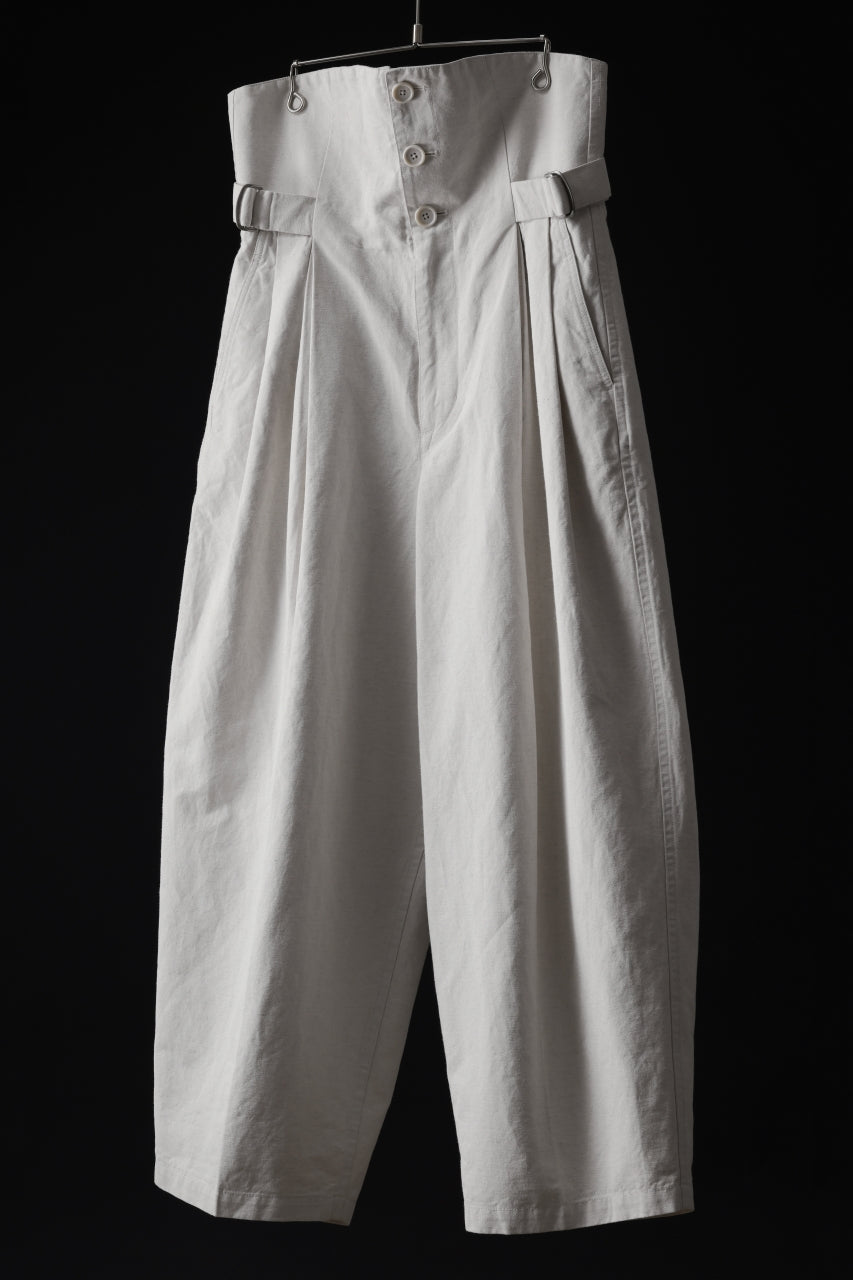 画像をギャラリービューアに読み込む, atelier AMBER TURN BACK PANTS PIG PT (white)