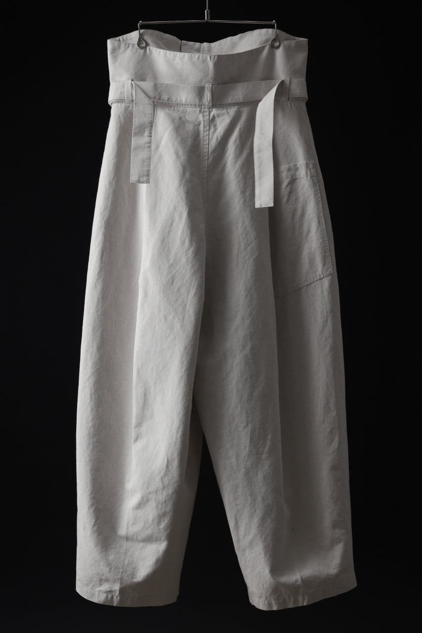 画像をギャラリービューアに読み込む, atelier AMBER TURN BACK PANTS PIG PT (white)