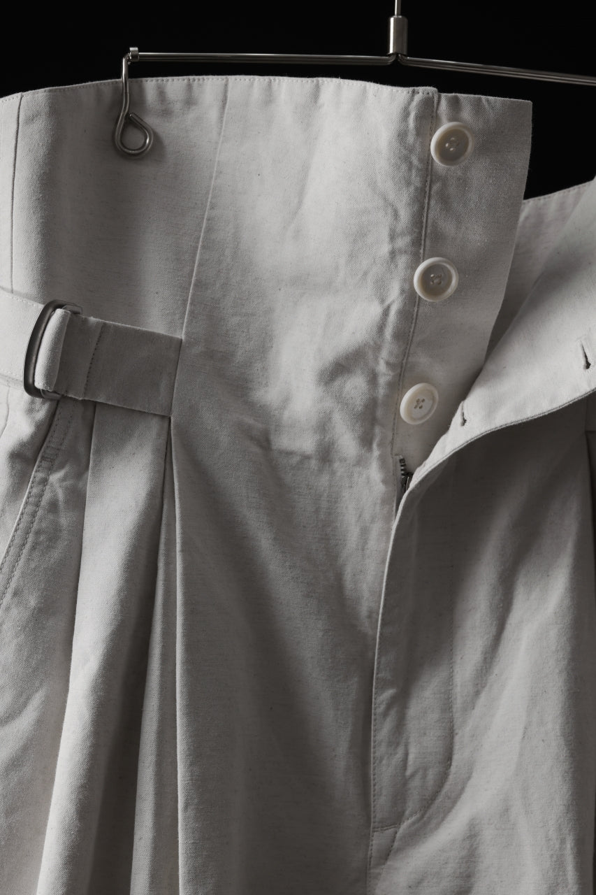 画像をギャラリービューアに読み込む, atelier AMBER TURN BACK PANTS PIG PT (white)