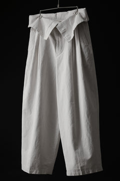 画像をギャラリービューアに読み込む, atelier AMBER TURN BACK PANTS PIG PT (white)