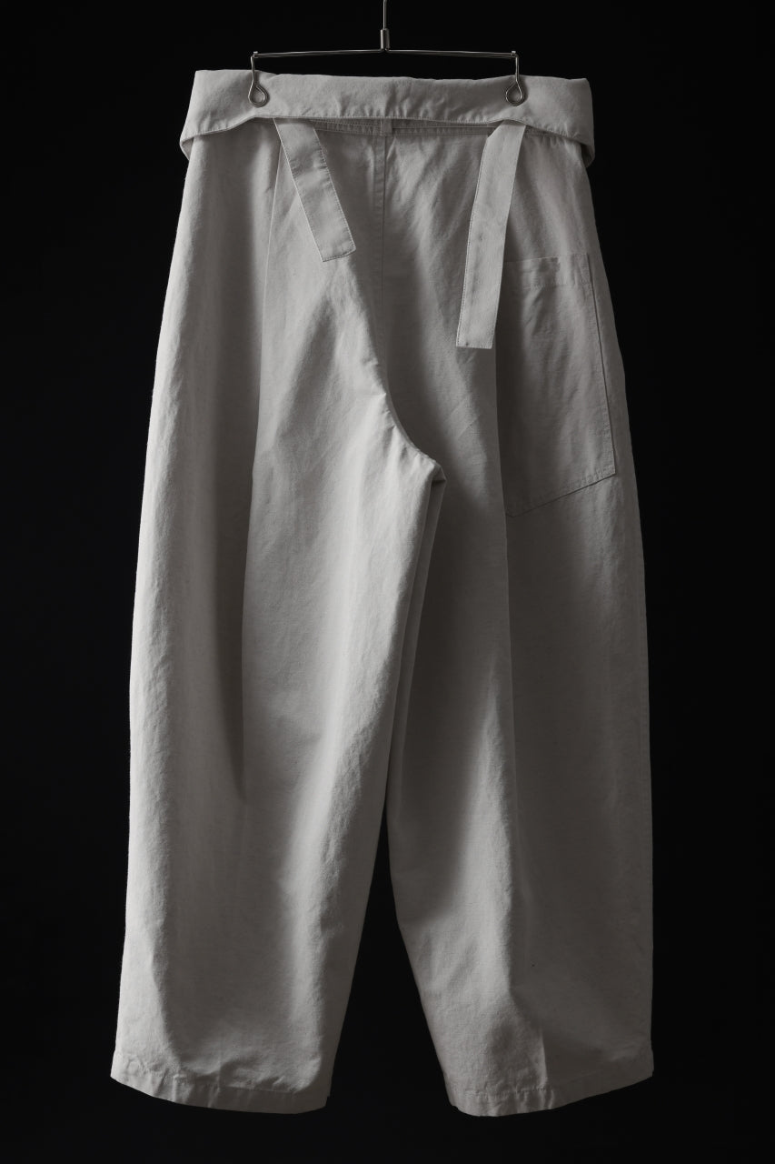 画像をギャラリービューアに読み込む, atelier AMBER TURN BACK PANTS PIG PT (white)
