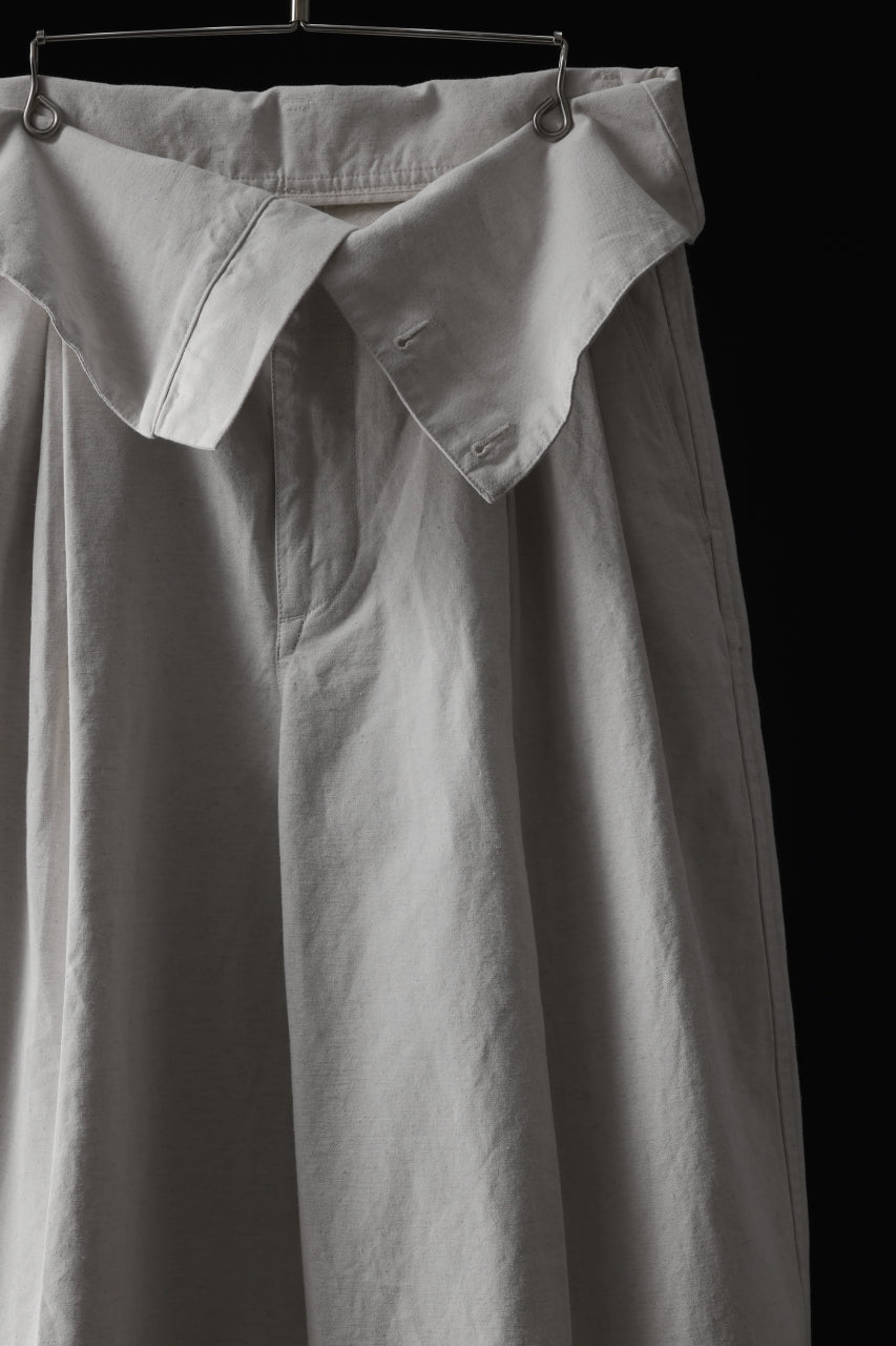 画像をギャラリービューアに読み込む, atelier AMBER TURN BACK PANTS PIG PT (white)