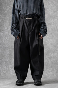画像をギャラリービューアに読み込む, atelier AMBER COTTON SATIN TAPERED WIDE PANTS (black)