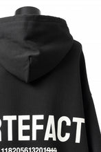 画像をギャラリービューアに読み込む, A.F ARTEFACT BACK LOGO SWEAT HOODIE (BLACK)