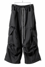 画像をギャラリービューアに読み込む, A.F ARTEFACT KNOTTING DETAIL TWILL VOLUME PANTS (BLACK)