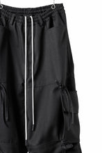 画像をギャラリービューアに読み込む, A.F ARTEFACT KNOTTING DETAIL TWILL VOLUME PANTS (BLACK)