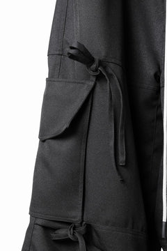 画像をギャラリービューアに読み込む, A.F ARTEFACT KNOTTING DETAIL TWILL VOLUME PANTS (BLACK)