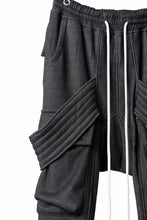 画像をギャラリービューアに読み込む, A.F ARTEFACT BOMBER HEAT BELTED SARROUEL CARGO PANTS (MIX BLACK)