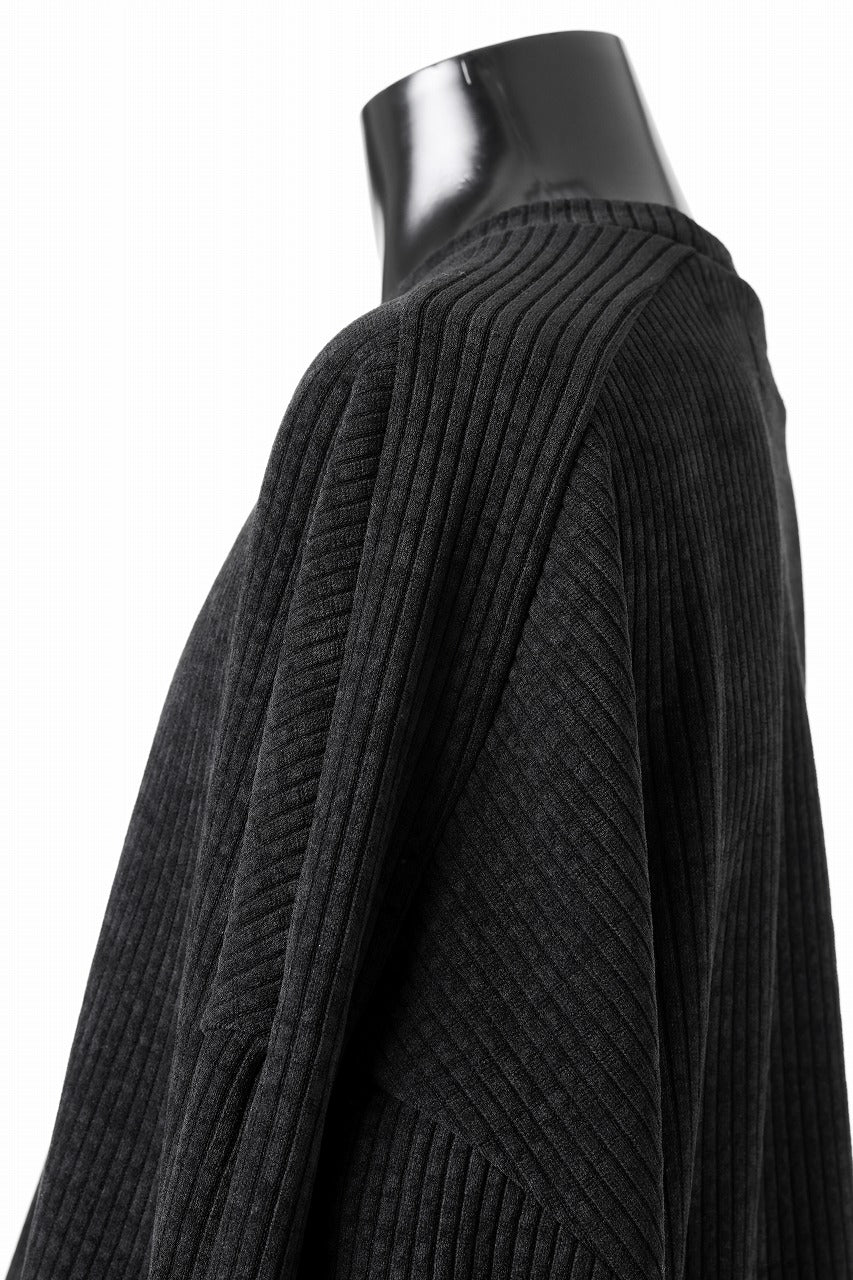 画像をギャラリービューアに読み込む, A.F ARTEFACT MODUROY KNIT TOPS (ALL BLACK)