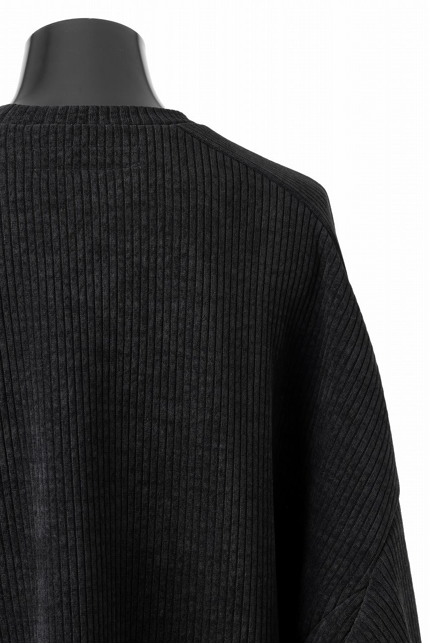 画像をギャラリービューアに読み込む, A.F ARTEFACT MODUROY KNIT TOPS (ALL BLACK)