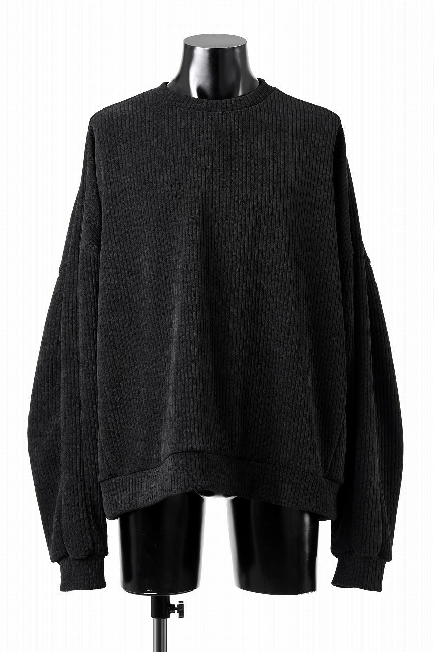 画像をギャラリービューアに読み込む, A.F ARTEFACT MODUROY KNIT TOPS (ALL BLACK)