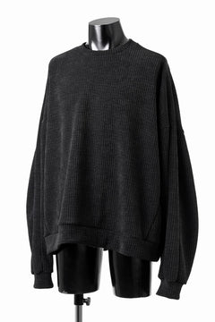 画像をギャラリービューアに読み込む, A.F ARTEFACT MODUROY KNIT TOPS (ALL BLACK)