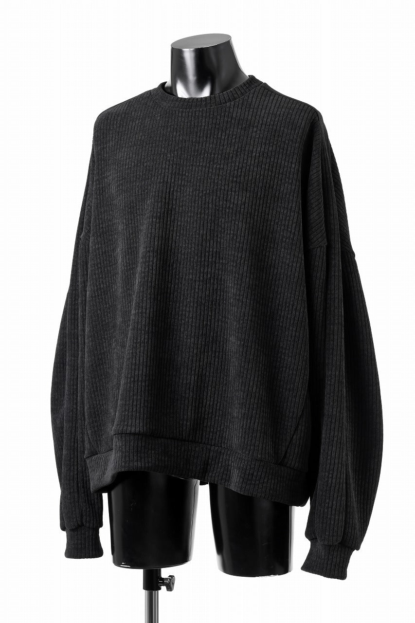 画像をギャラリービューアに読み込む, A.F ARTEFACT MODUROY KNIT TOPS (ALL BLACK)