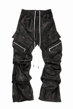 画像をギャラリービューアに読み込む, A.F ARTEFACT TUCK CARGO PANTS / METAL STEAM CAMOUFLAGE (BLACK×BROWN)