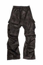 画像をギャラリービューアに読み込む, A.F ARTEFACT TUCK CARGO PANTS / METAL STEAM CAMOUFLAGE (BLACK×BROWN)