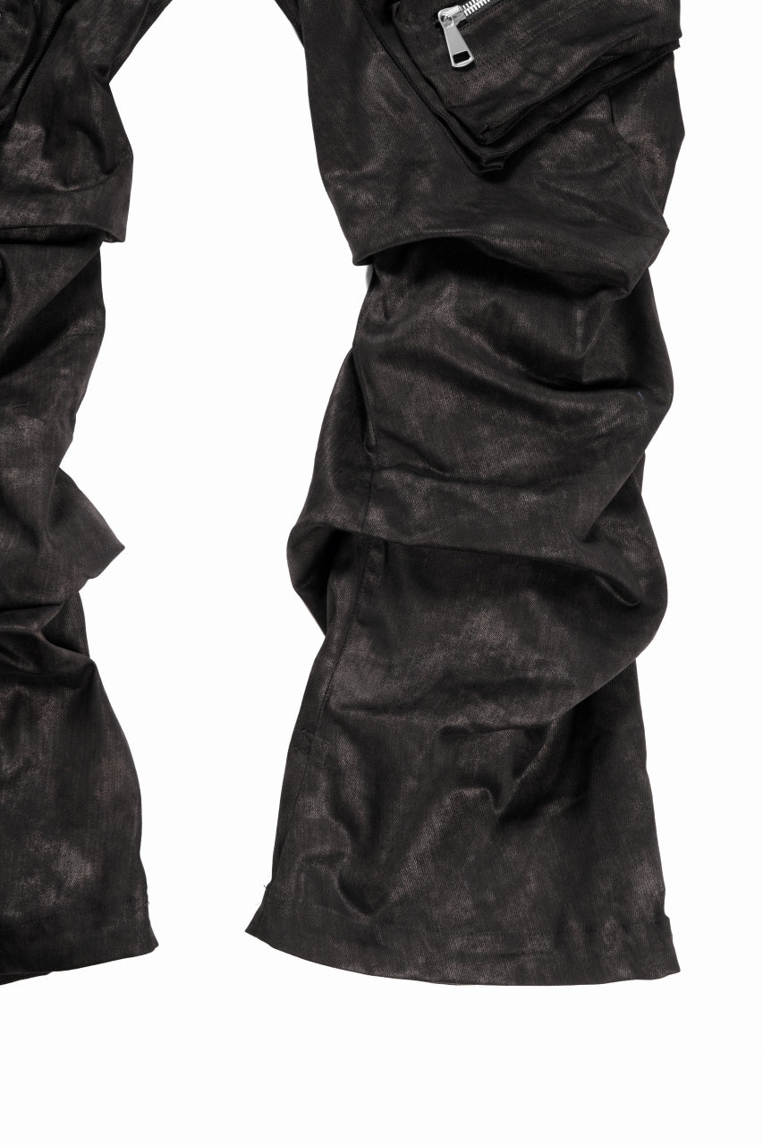 画像をギャラリービューアに読み込む, A.F ARTEFACT TUCK CARGO PANTS / METAL STEAM CAMOUFLAGE (BLACK×BROWN)