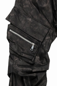 画像をギャラリービューアに読み込む, A.F ARTEFACT TUCK CARGO PANTS / METAL STEAM CAMOUFLAGE (BLACK×BROWN)