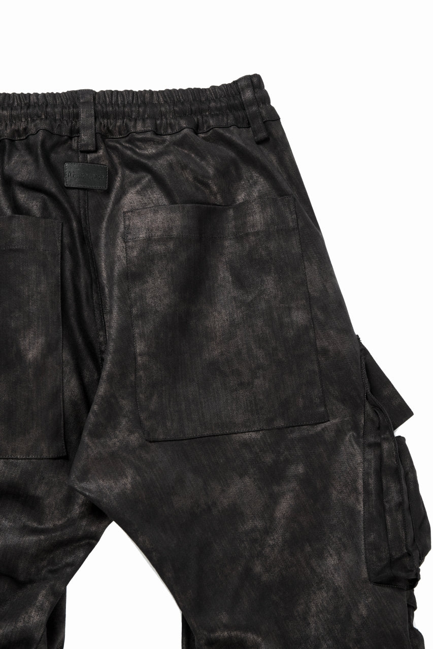 画像をギャラリービューアに読み込む, A.F ARTEFACT TUCK CARGO PANTS / METAL STEAM CAMOUFLAGE (BLACK×BROWN)