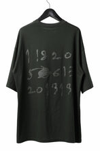 画像をギャラリービューアに読み込む, A.F ARTEFACT NUMBERRING PRINT OVER SIZED S/S TEE (KHAKI)
