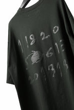 画像をギャラリービューアに読み込む, A.F ARTEFACT NUMBERRING PRINT OVER SIZED S/S TEE (KHAKI)