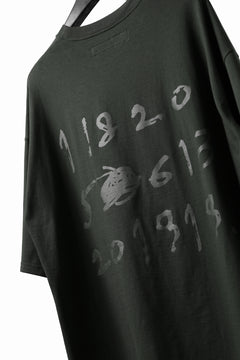画像をギャラリービューアに読み込む, A.F ARTEFACT NUMBERRING PRINT OVER SIZED S/S TEE (KHAKI)