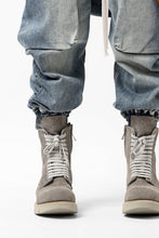 Load image into Gallery viewer, A.F ARTEFACT x Portaille LACE-UP SIDE ZIP BOOTS / SOFT SUEDE (GREIGE)