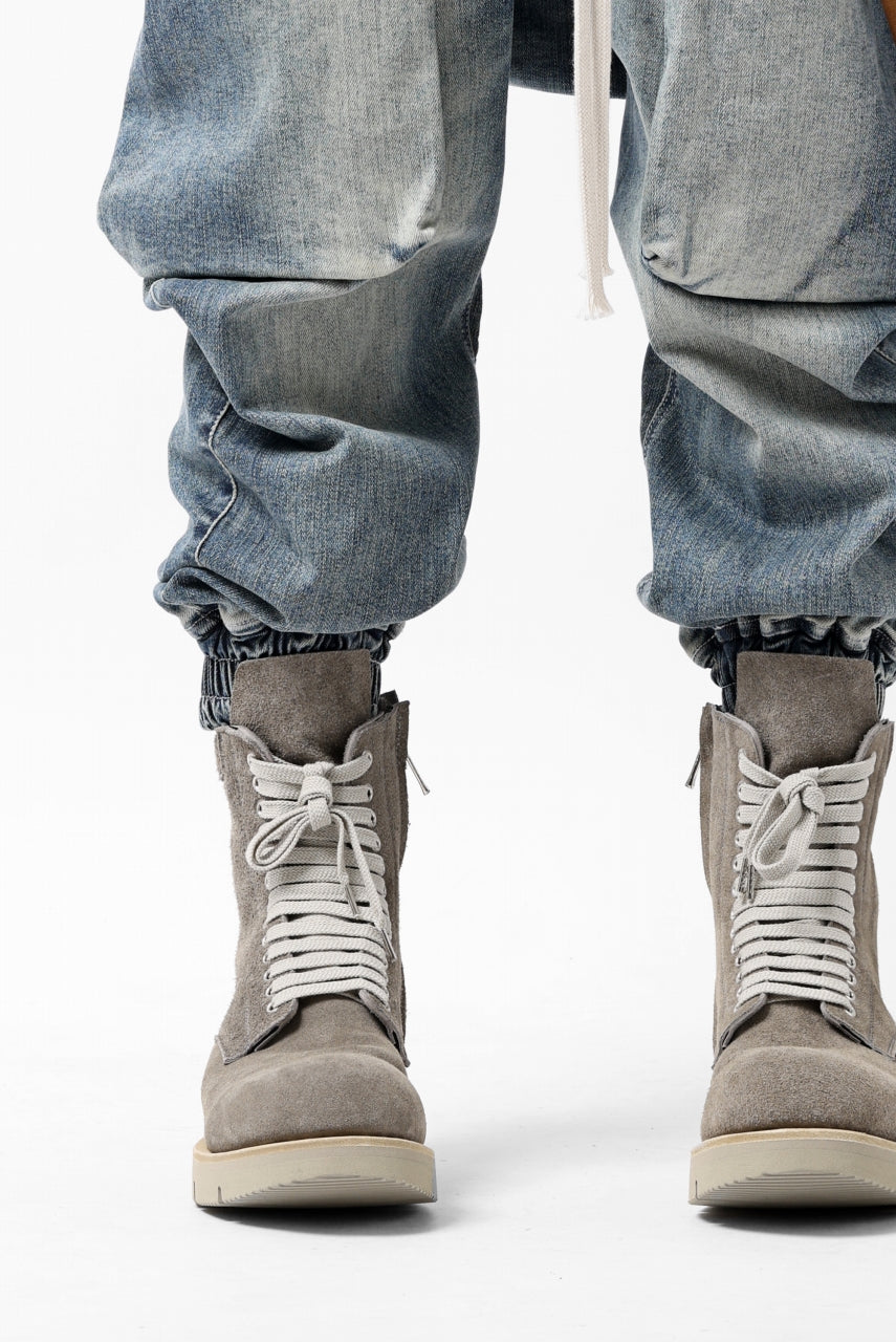 Load image into Gallery viewer, A.F ARTEFACT x Portaille LACE-UP SIDE ZIP BOOTS / SOFT SUEDE (GREIGE)