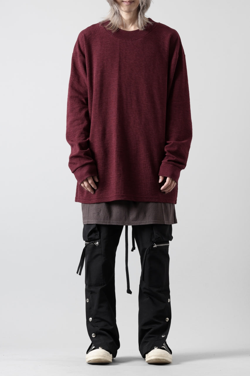 画像をギャラリービューアに読み込む, A.F ARTEFACT SURF KNIT PULLOVER TOPS (BORDEAUX)