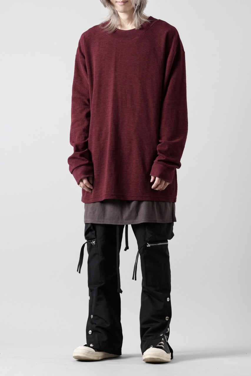 画像をギャラリービューアに読み込む, A.F ARTEFACT SURF KNIT PULLOVER TOPS (BORDEAUX)