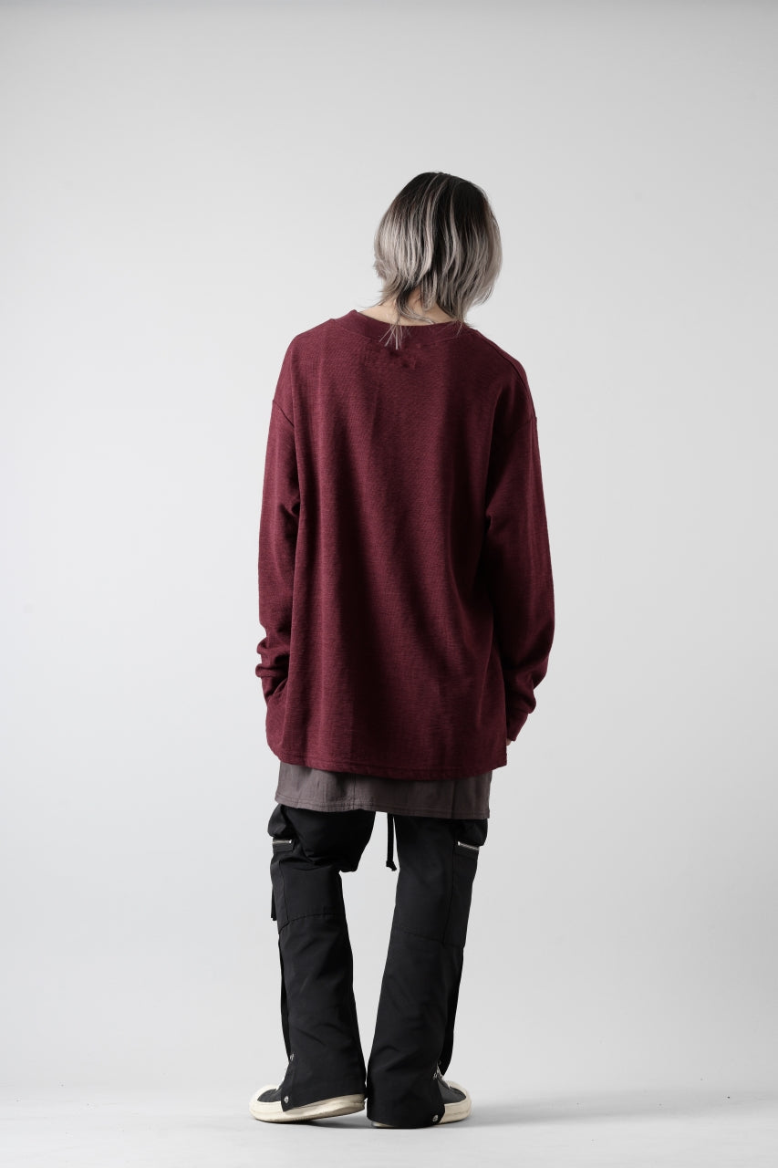 画像をギャラリービューアに読み込む, A.F ARTEFACT SURF KNIT PULLOVER TOPS (BORDEAUX)