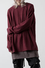 画像をギャラリービューアに読み込む, A.F ARTEFACT SURF KNIT PULLOVER TOPS (BORDEAUX)