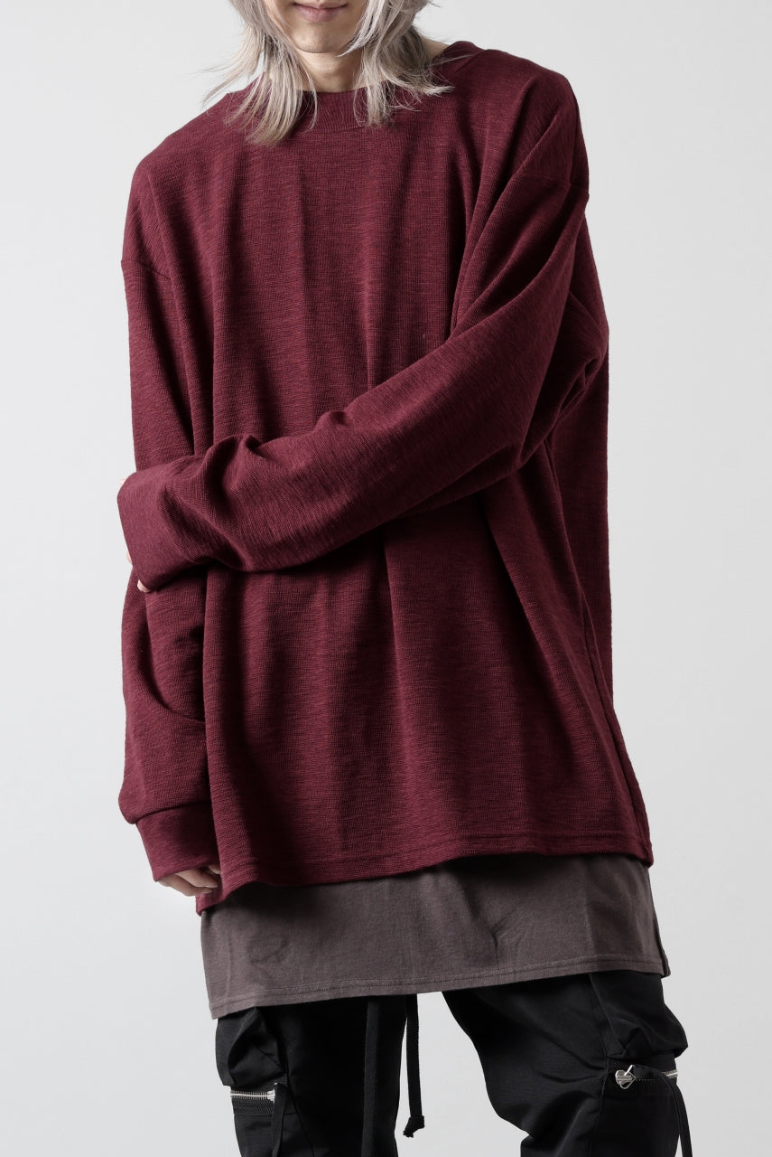 画像をギャラリービューアに読み込む, A.F ARTEFACT SURF KNIT PULLOVER TOPS (BORDEAUX)