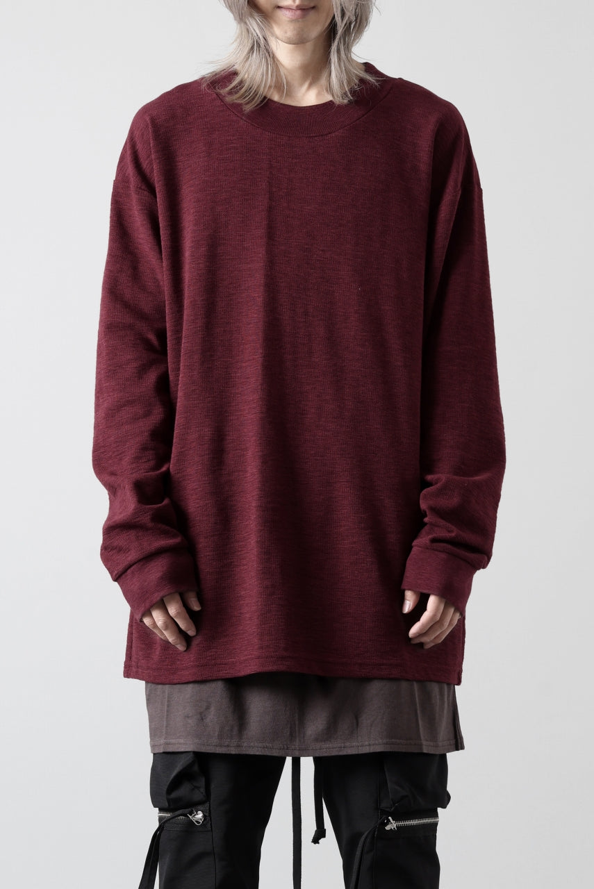 画像をギャラリービューアに読み込む, A.F ARTEFACT SURF KNIT PULLOVER TOPS (BORDEAUX)