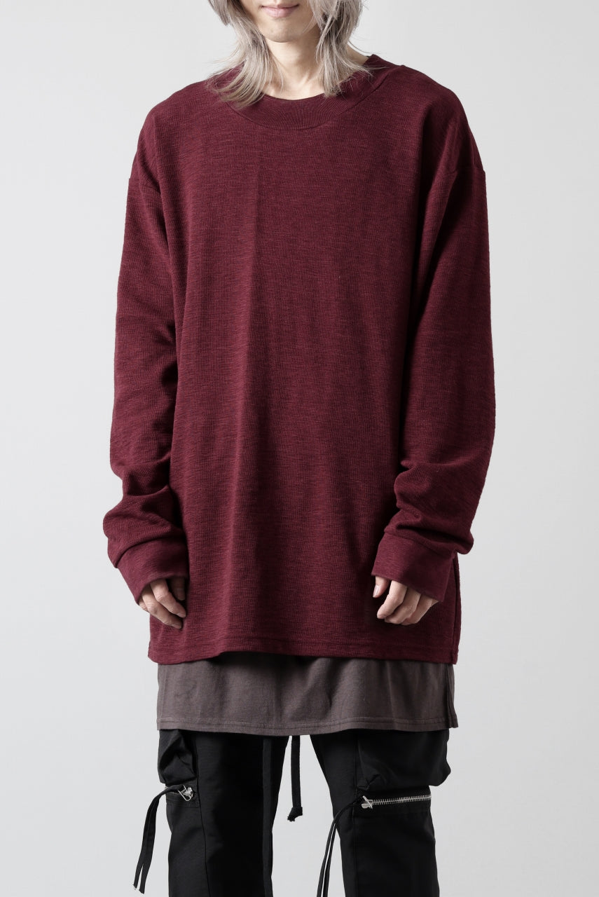 画像をギャラリービューアに読み込む, A.F ARTEFACT SURF KNIT PULLOVER TOPS (BORDEAUX)