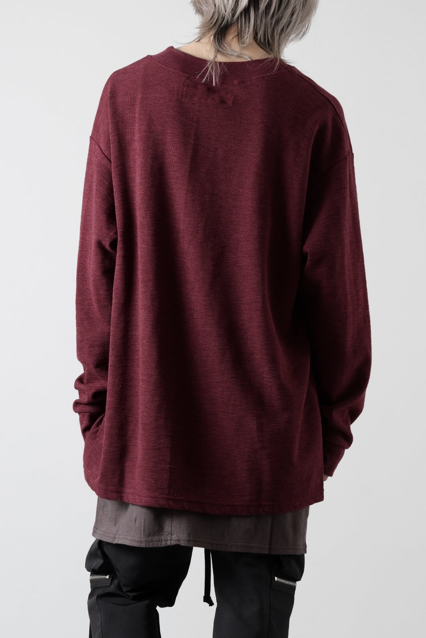 画像をギャラリービューアに読み込む, A.F ARTEFACT SURF KNIT PULLOVER TOPS (BORDEAUX)