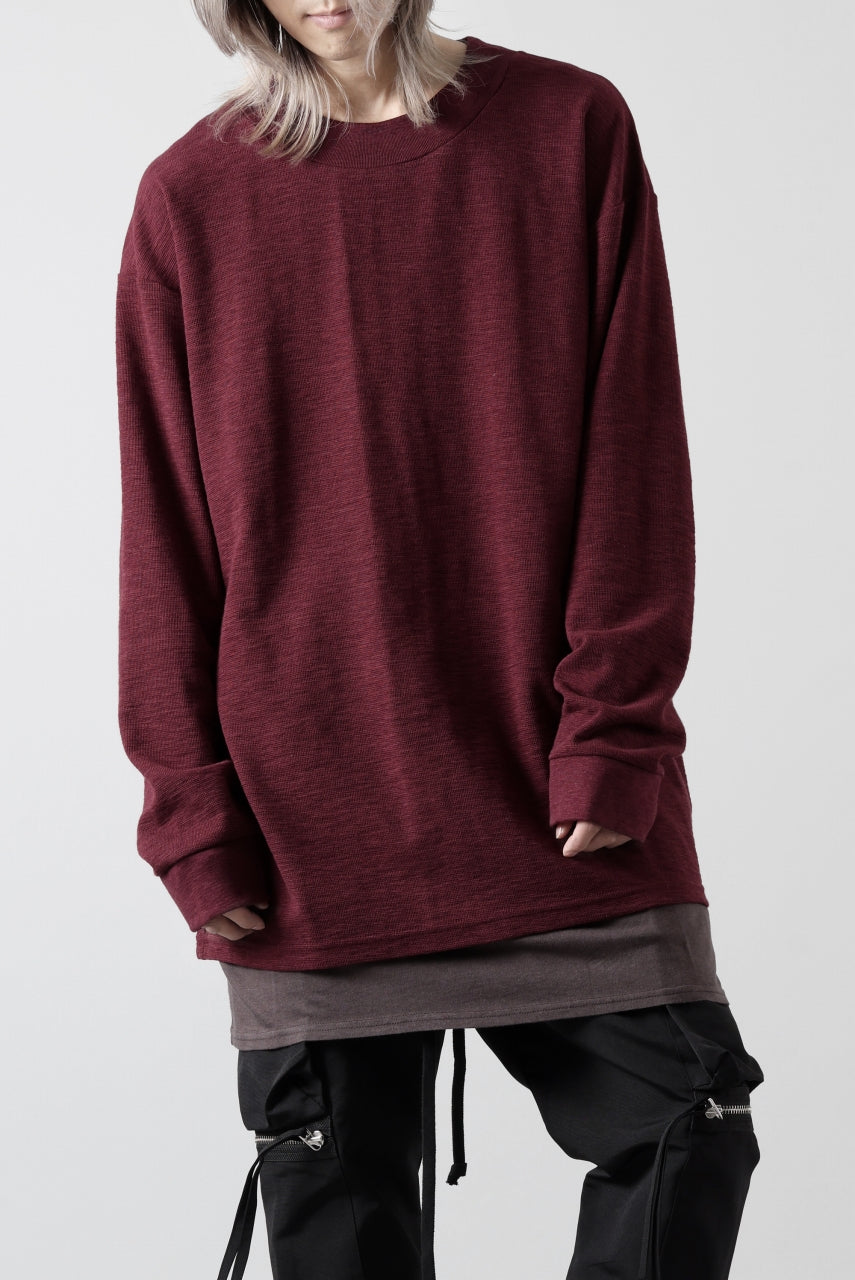 画像をギャラリービューアに読み込む, A.F ARTEFACT SURF KNIT PULLOVER TOPS (BORDEAUX)